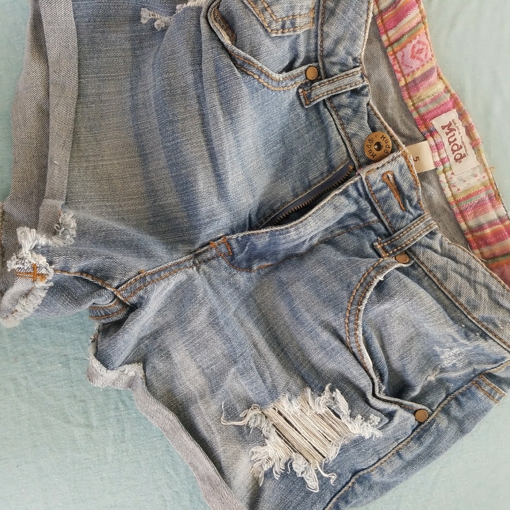 Women's Distressed Jean Shorts